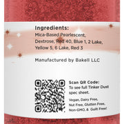 ROLKEM RED Edible Glitter Colours for a 'Sparkling' Finish 10g