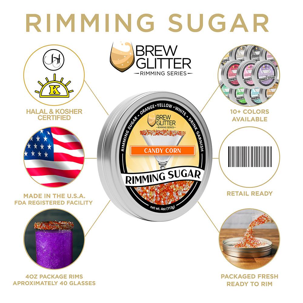 Candy Corn Rimming Sugar-Brew Glitter®