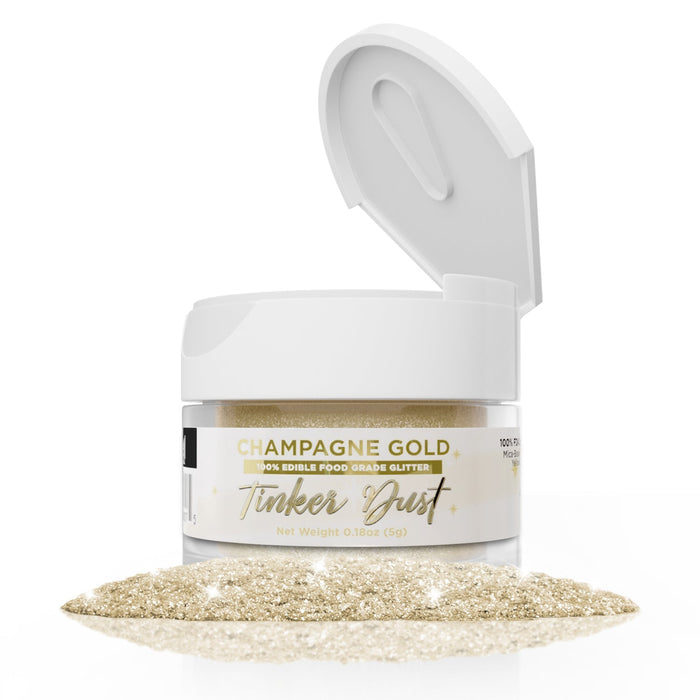 Champagne Gold Edible Glitter Tinker Dust | 5 Gram Jar-Brew Glitter®