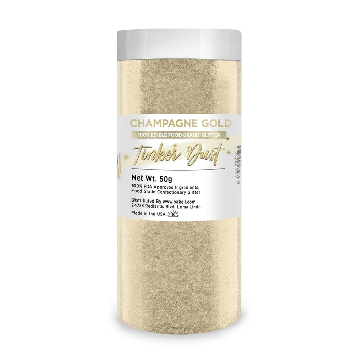 Champagne Gold Tinker Dust Food Grade Edible Glitter | Bulk Sizes-Brew Glitter®