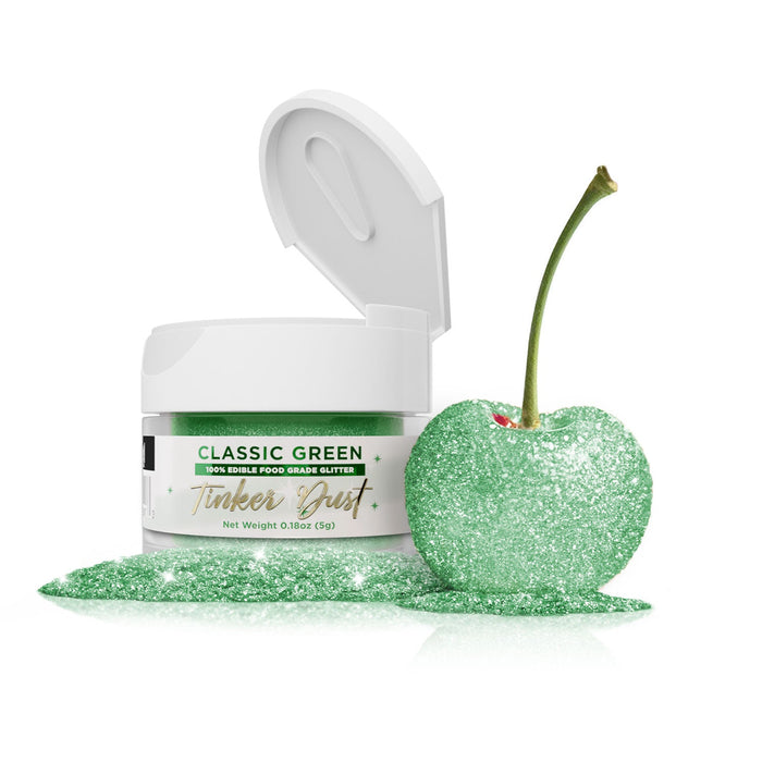 Classic Green Edible Glitter Tinker Dust | 5 Gram Jar-Brew Glitter®