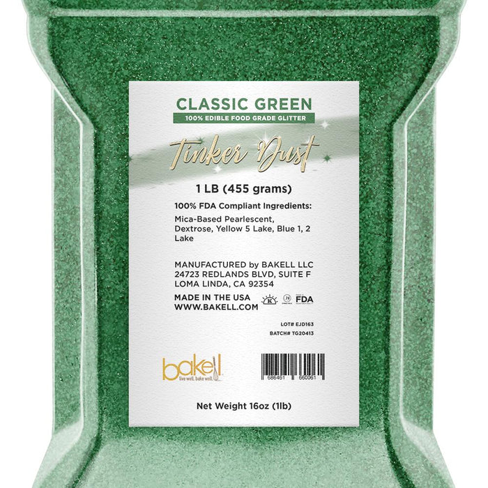 Classic Green Tinker Dust Edible Glitter | Food Grade Glitter-Brew Glitter®
