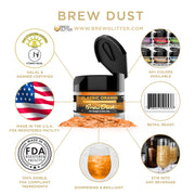 Classic Orange Edible Brew Dust | 4 Gram Jar-Brew Glitter®