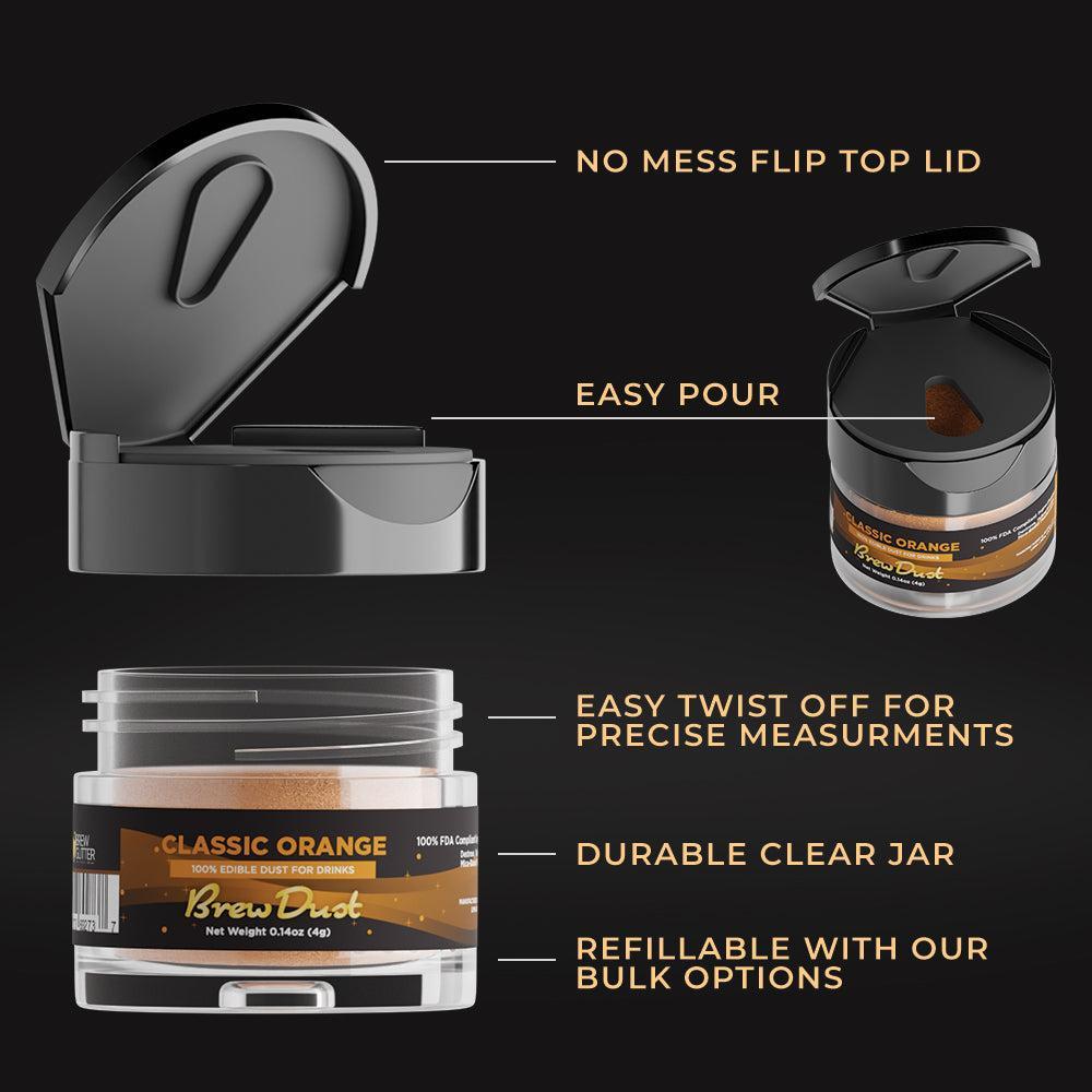 Classic Orange Edible Brew Dust | Bulk Sizes-Brew Glitter®
