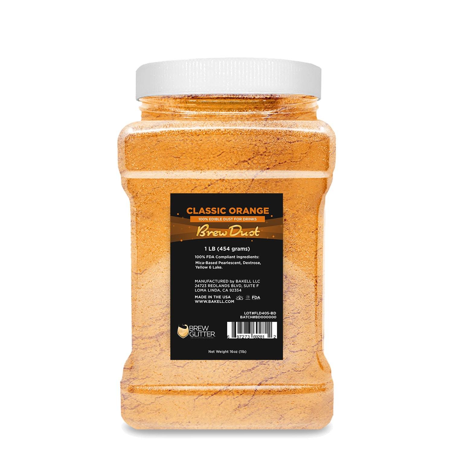Classic Orange Edible Brew Dust | Bulk Sizes-Brew Glitter®