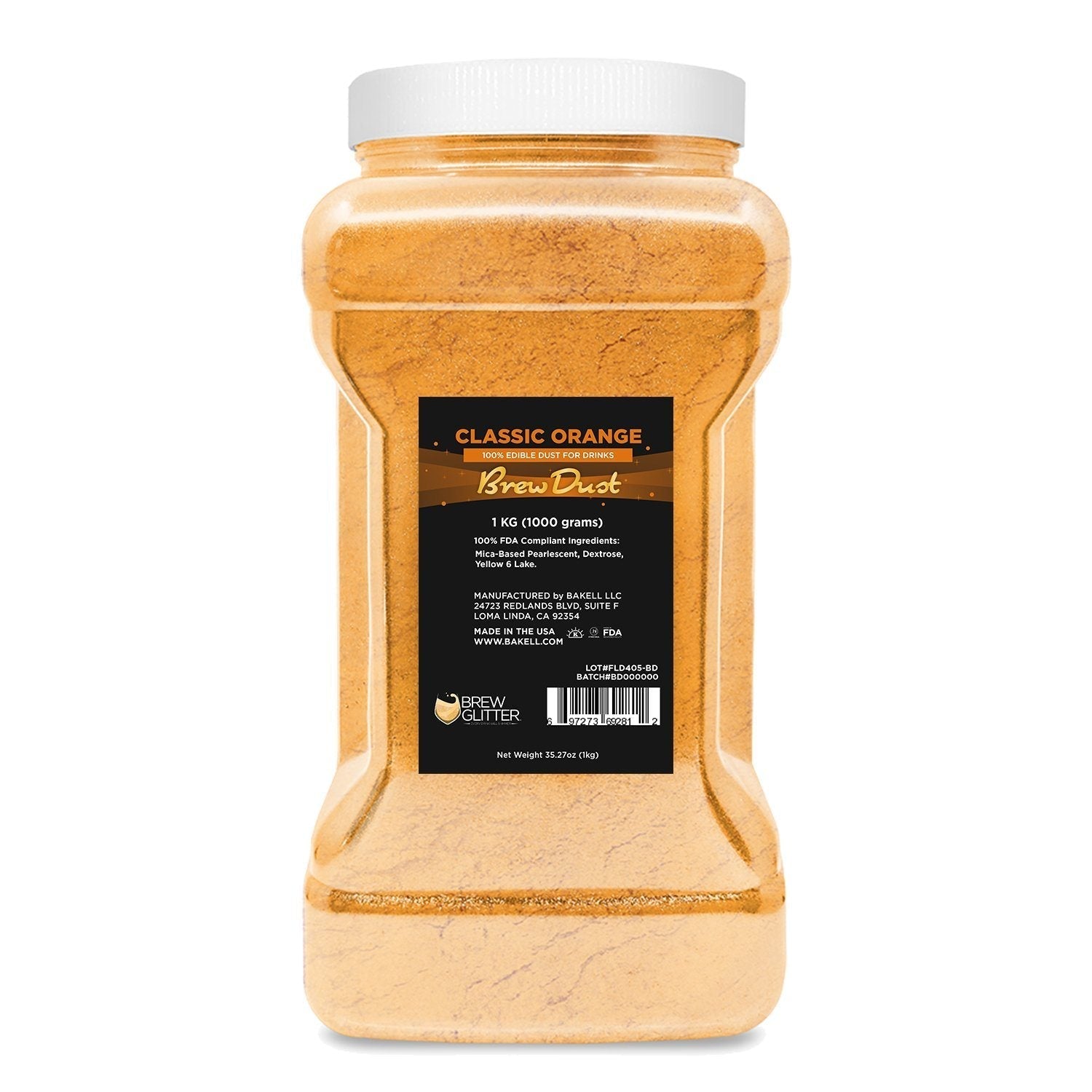 Classic Orange Edible Brew Dust | Bulk Sizes-Brew Glitter®
