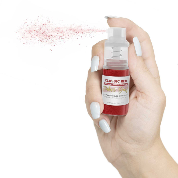 Classic Red Edible Glitter Spray 4g Pump | Tinker Dust®-Brew Glitter®