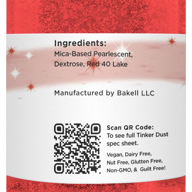Classic Red Tinker Dust Edible Glitter | Food Grade Glitter-Brew Glitter®