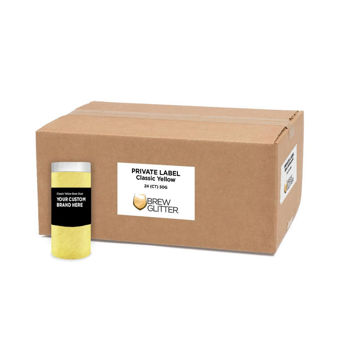 Classic Yellow Brew Dust by the Case | Private Label-Brew Glitter®