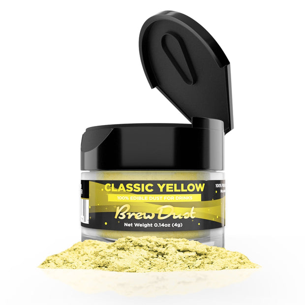 Classic Yellow Edible Brew Dust | 4 Gram Jar-Brew Glitter®