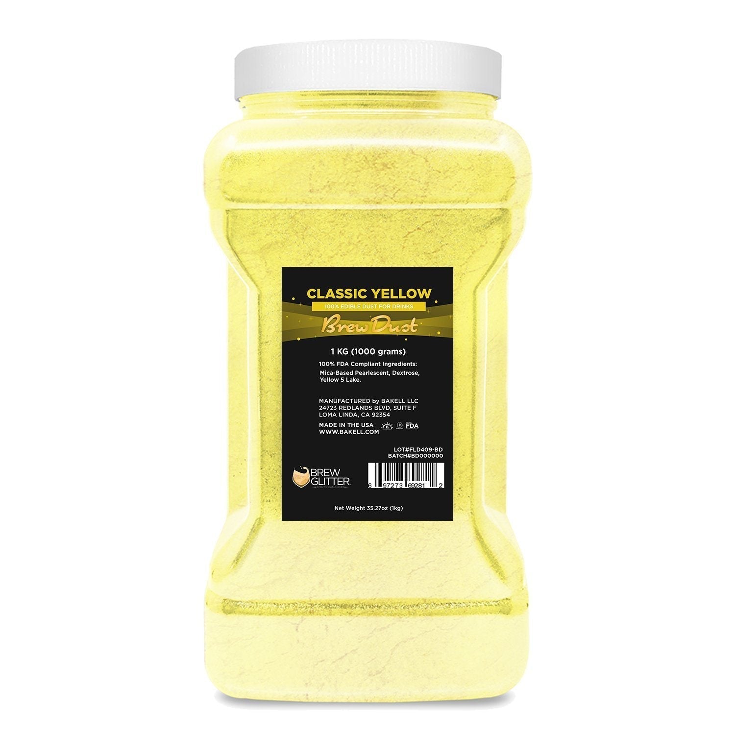 Classic Yellow Edible Brew Dust | Bulk Sizes-Brew Glitter®