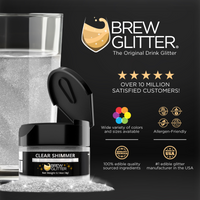 Clear Shimmer Brew Glitter | Food Grade Beverage Glitter-Brew Glitter®