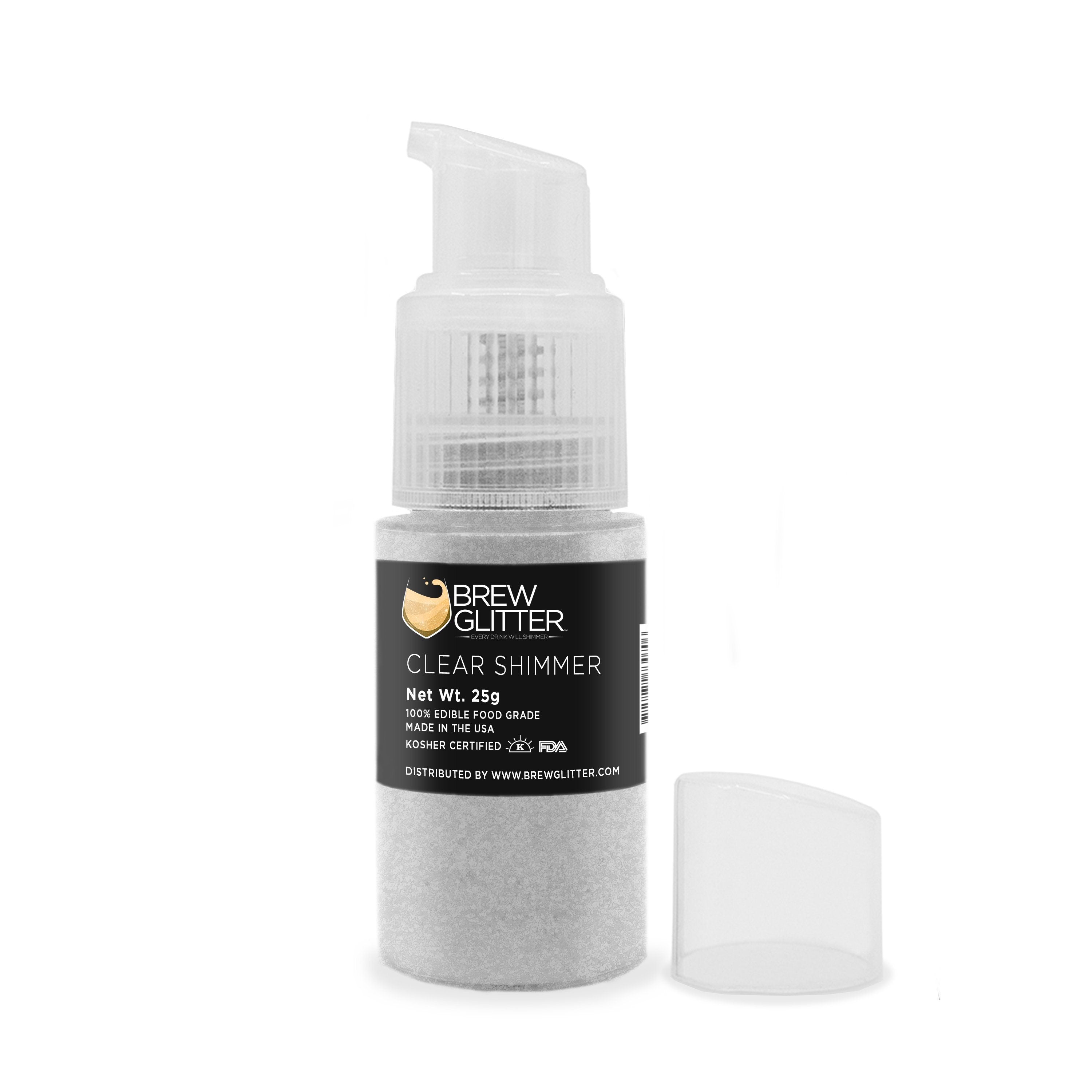 Clear Shimmer Edible Glitter Spray Pump for Drinks-Brew Glitter®