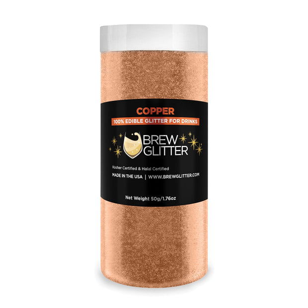Copper Brew Glitter for Cocktails, Mocktails-Brew Glitter®