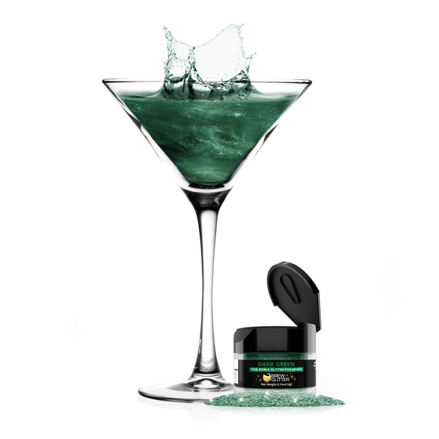 Dark Green Brew Glitter | Cocktail Beverage Glitter-Brew Glitter®