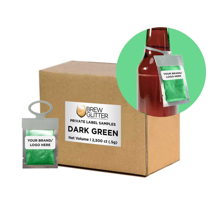 Dark Green Brew Glitter® Necker | Private Label-Brew Glitter®