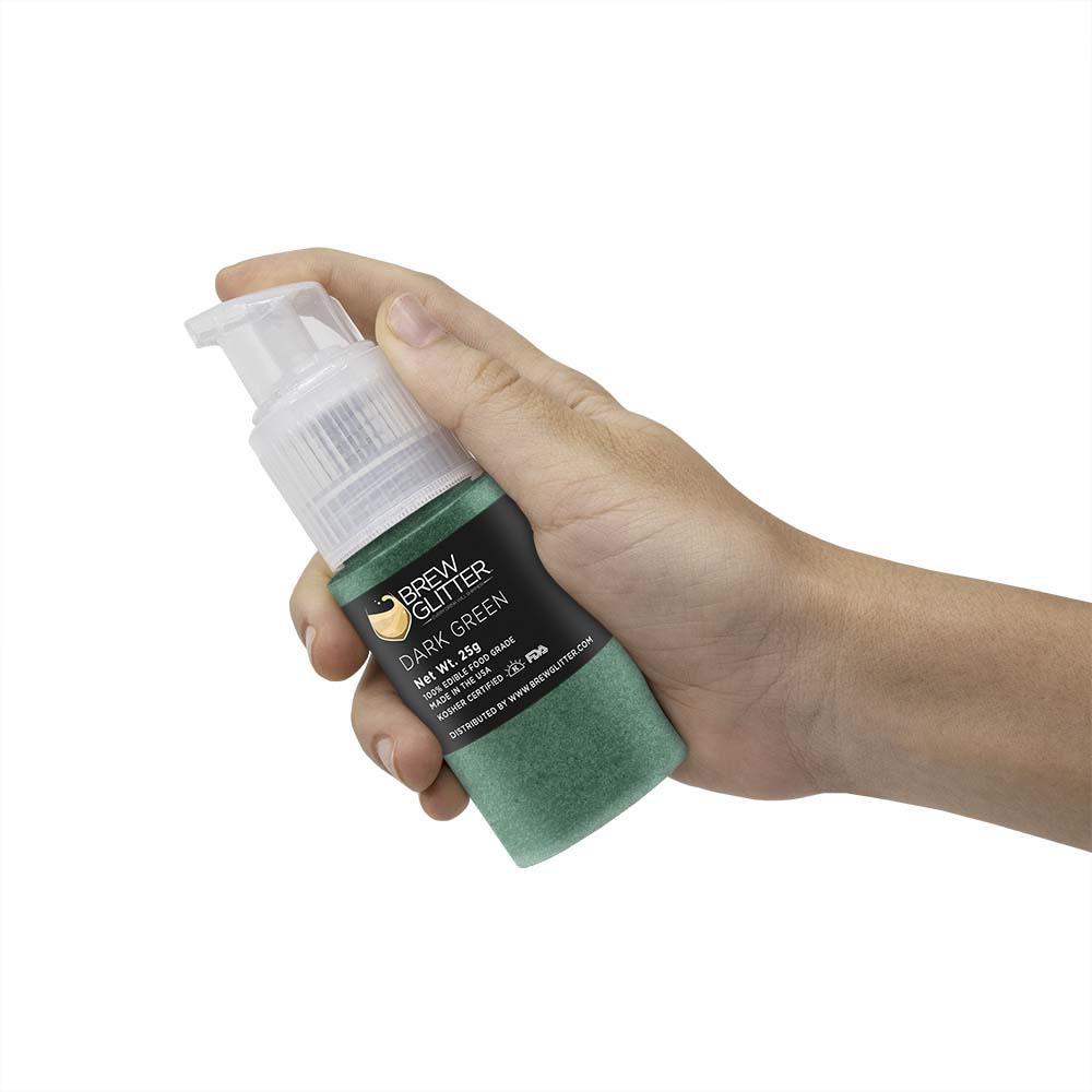 Dark Green Edible Glitter Spray Pump for Drinks-Brew Glitter®