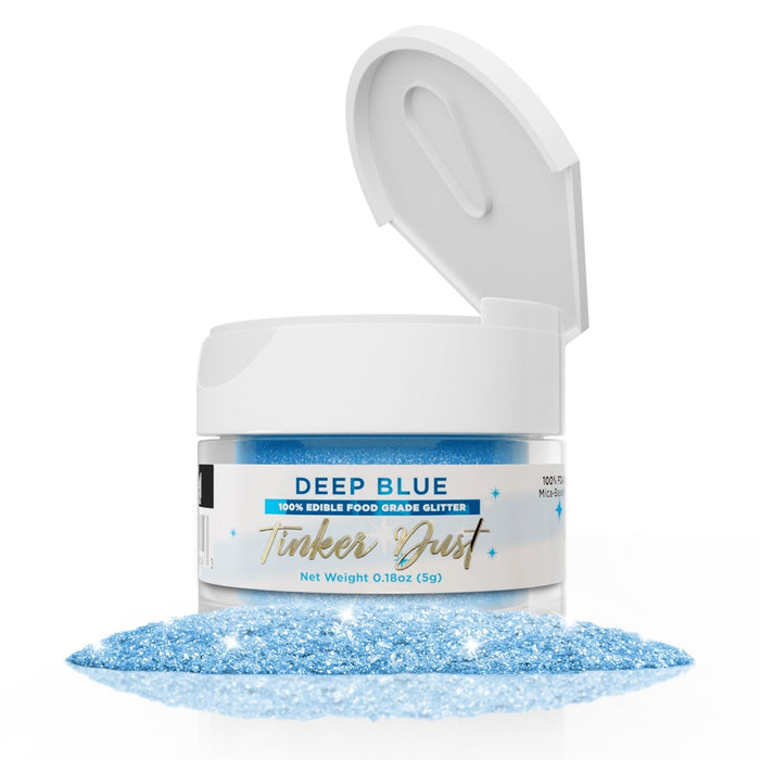 Deep Blue Edible Glitter Tinker Dust | 5 Gram Jar-Brew Glitter®