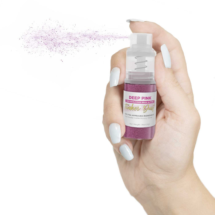 Deep Pink Edible Glitter Spray 4g Pump | Tinker Dust®-Brew Glitter®