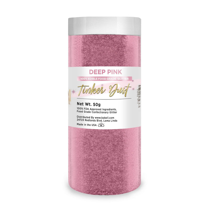 Deep Pink Tinker Dust Food Grade Edible Glitter | Bulk Sizes-Brew Glitter®