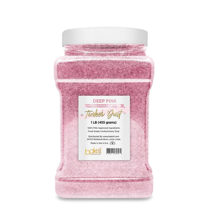 Deep Pink Tinker Dust Food Grade Edible Glitter | Bulk Sizes-Brew Glitter®