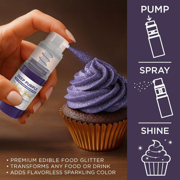Deep Purple Edible Glitter Spray 4g Pump | Tinker Dust®-Brew Glitter®