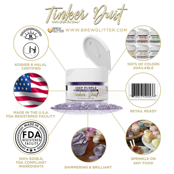 Deep Purple Tinker Dust by the Case-Brew Glitter®