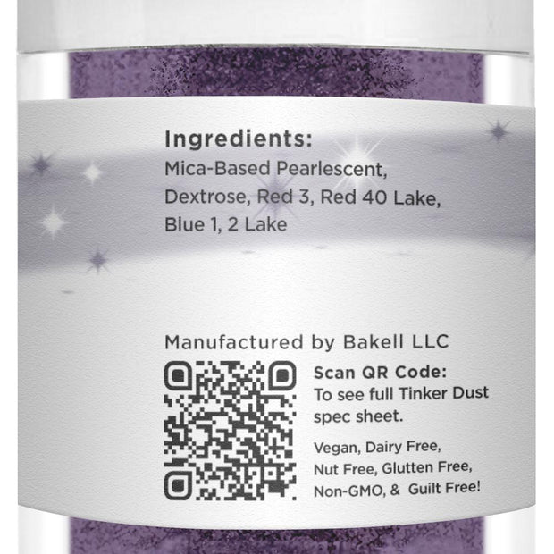 Deep Purple Tinker Dust Edible Glitter | Food Grade Glitter-Brew Glitter®