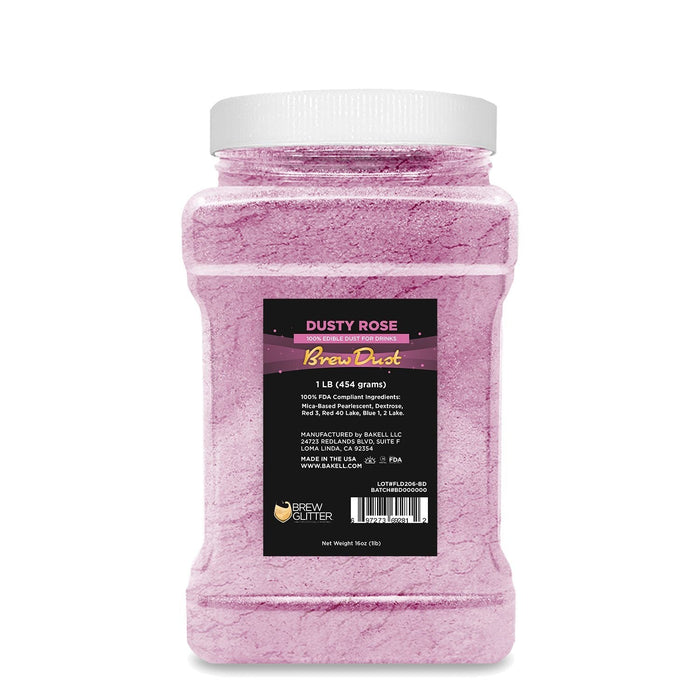 Dusty Rose Edible Pearlized Brew Dust | Bulk Sizes-Brew Glitter®