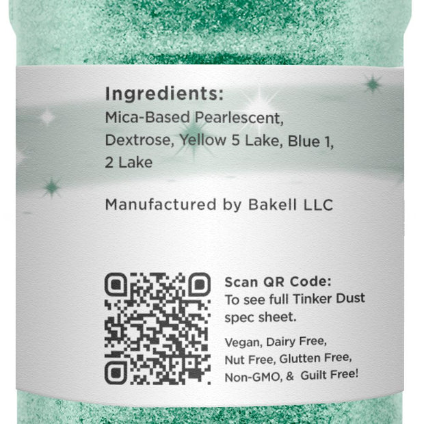 Emerald Green Tinker Dust Edible Glitter | Food Grade Glitter-Brew Glitter®