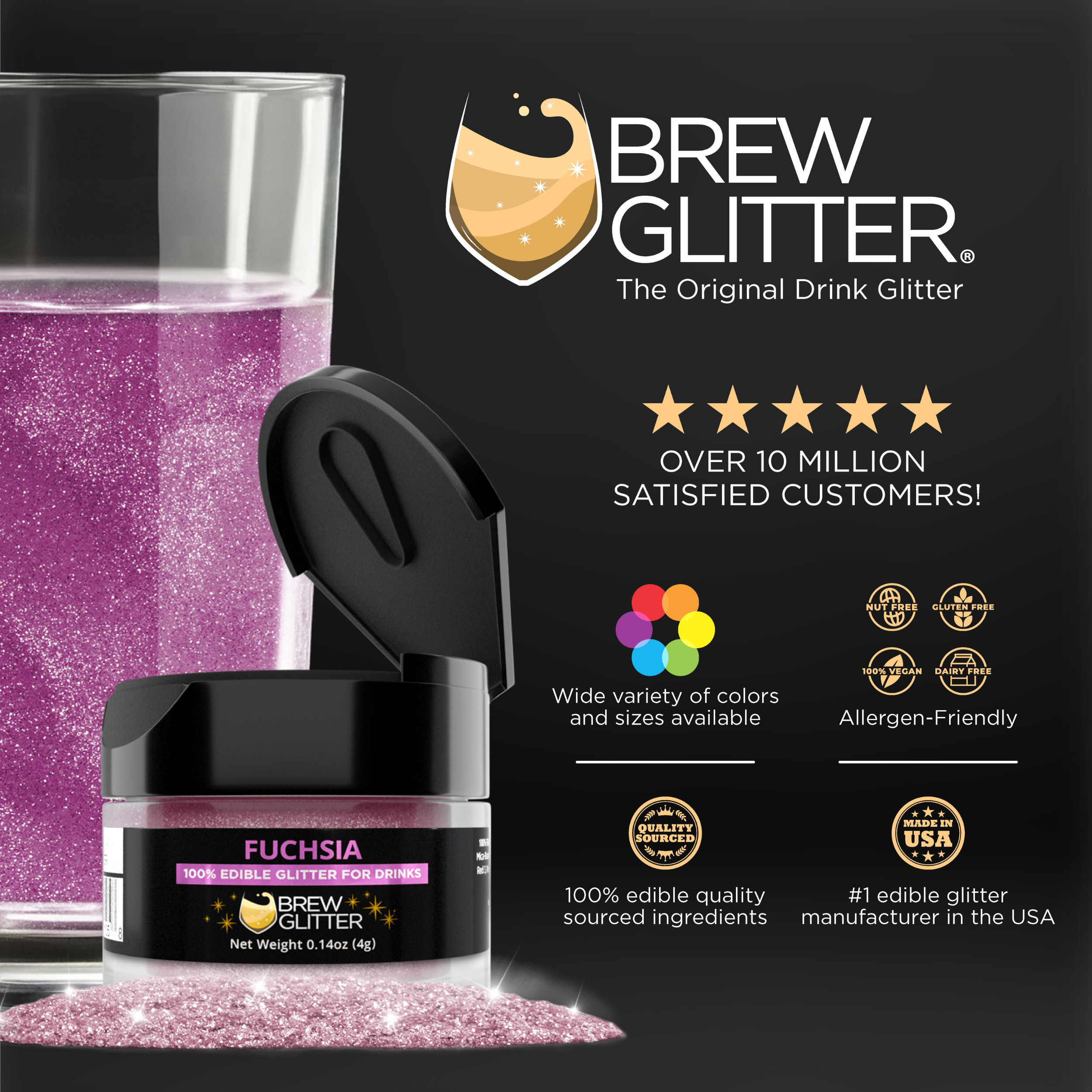 Fuchsia Brew Glitter by the Case-Brew Glitter®