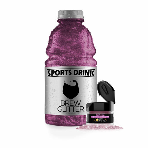 Fuchsia Brew Glitter | Edible Glitter for Sports Drinks & Energy Drinks-Brew Glitter®