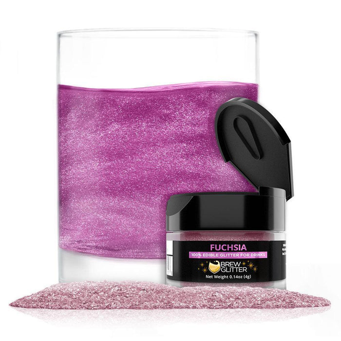 Fuchsia Brew Glitter | Food Grade Beverage Glitter-Brew Glitter®