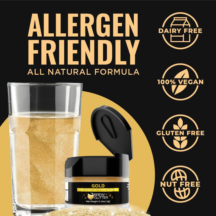 Gold Brew Glitter | Bulk Sizes-Brew Glitter®