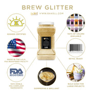 Gold Brew Glitter | Edible Glitter for Sports Drinks & Energy Drinks-Brew Glitter®