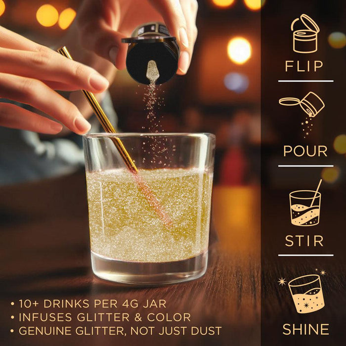 Gold Brew Glitter Gold | Food Grade Beverage Glitter-Brew Glitter®