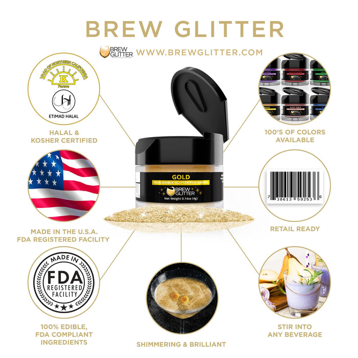 Gold Brew Glitter | Iced Tea Glitter-Brew Glitter®