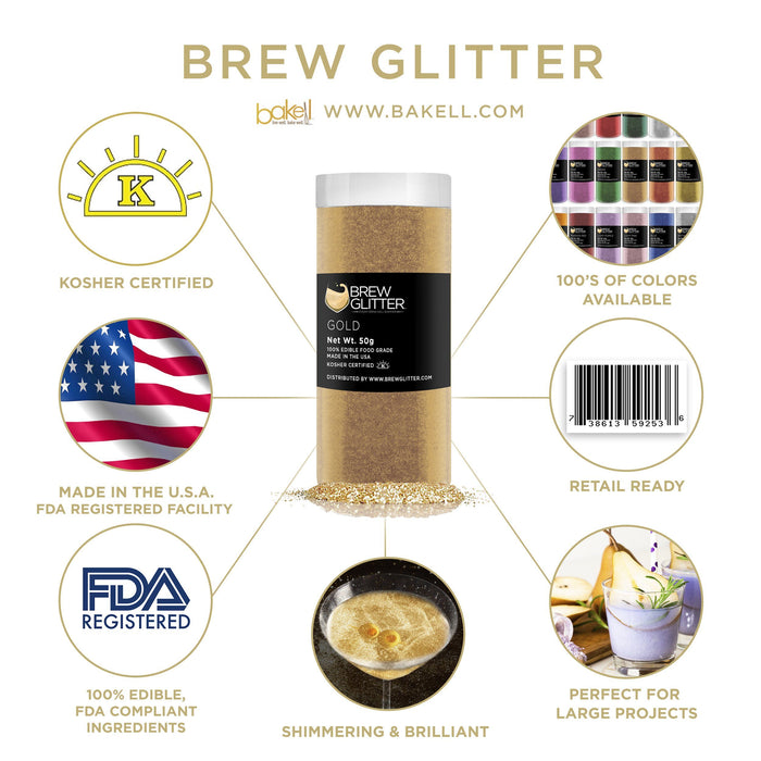 Gold Brew Glitter | Wine & Champagne Glitter-Brew Glitter®