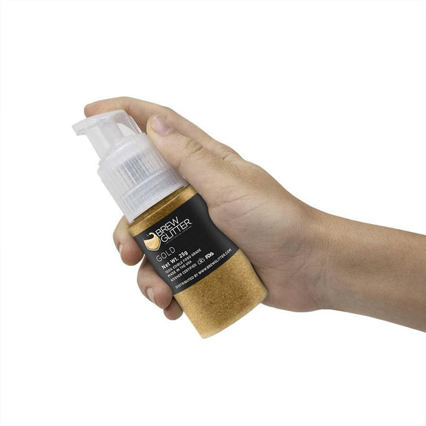 Gold Edible Glitter Spray Pump for Drinks-Brew Glitter®