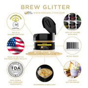 Gold Food Grade Brew Glitter | 4 Gram Jar-Brew Glitter®