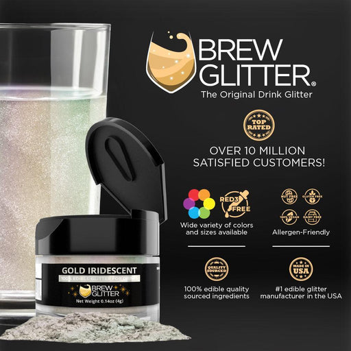 Gold Iridescent Brew Glitter | Bulk Sizes-Brew Glitter®