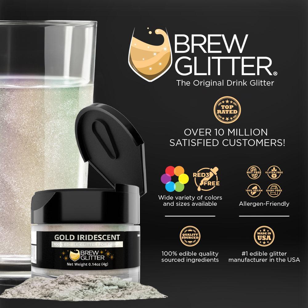 Gold Iridescent Brew Glitter | Bulk Sizes-Brew Glitter®