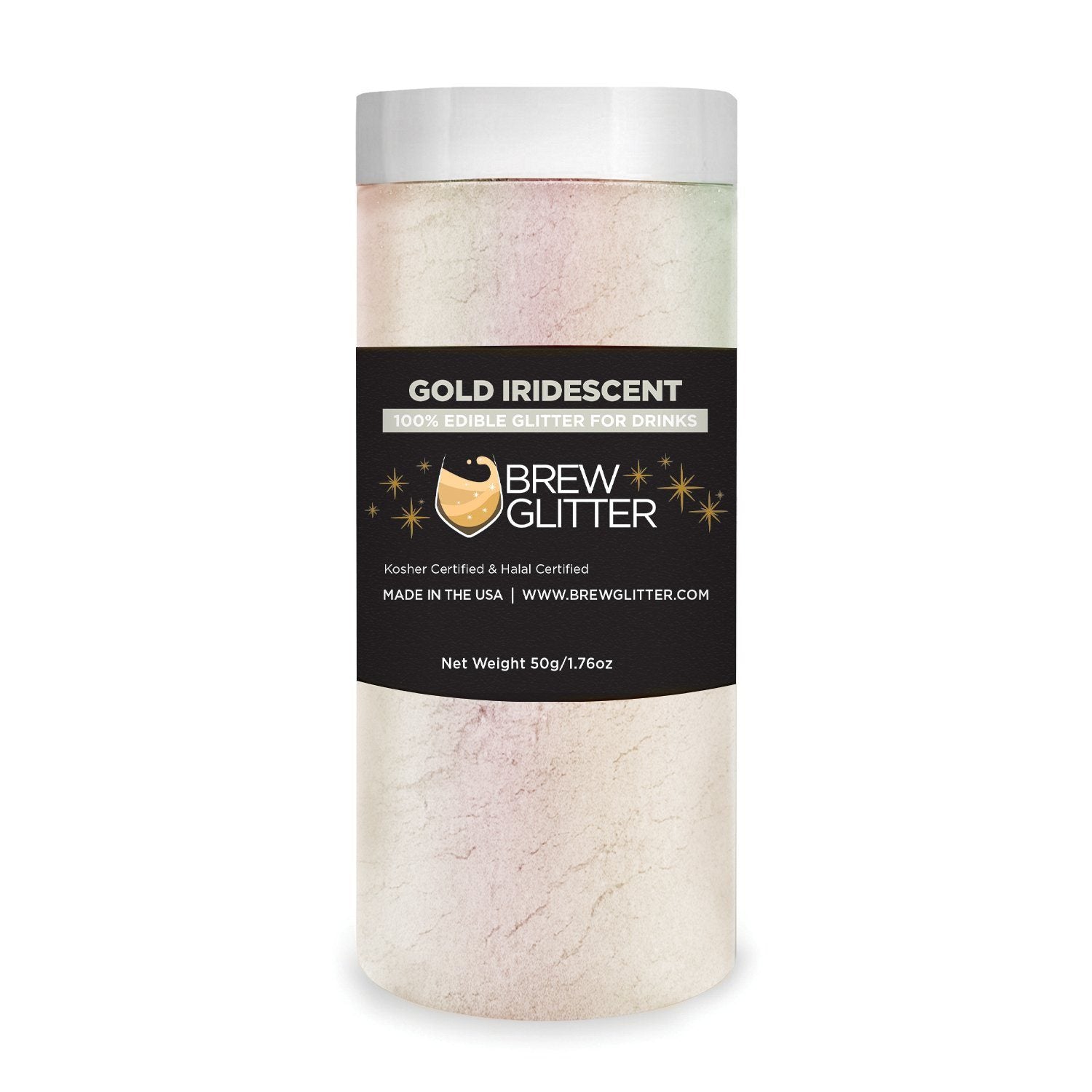 Gold Iridescent Brew Glitter | Food Grade Beverage Glitter-Brew Glitter®