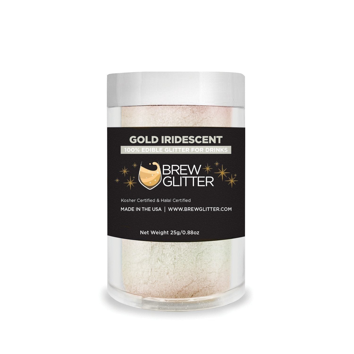 Gold Iridescent Brew Glitter | Food Grade Beverage Glitter-Brew Glitter®
