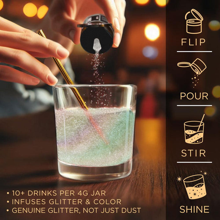 Gold Iridescent Brew Glitter Spray Pump by the Case | Private Label-Brew Glitter®