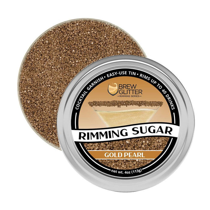 Gold Pearl Cocktail Rimming Sugar | Bulk Sizes-Brew Glitter®