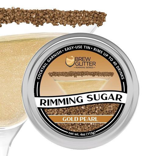 Gold Pearl Cocktail Rimming Sugar-Brew Glitter®