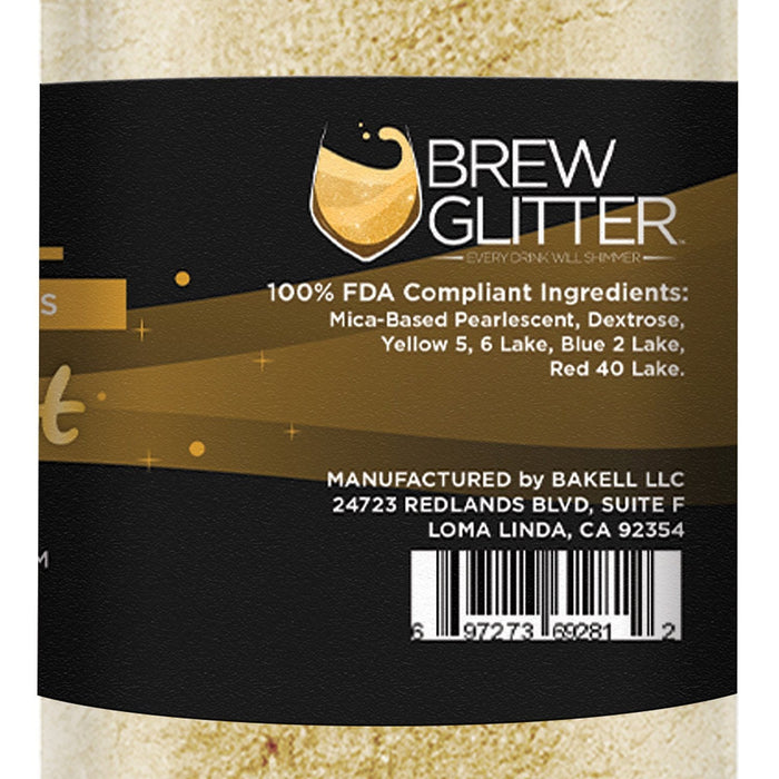 Gold Pearl Edible Pearlized Brew Dust-Brew Glitter®