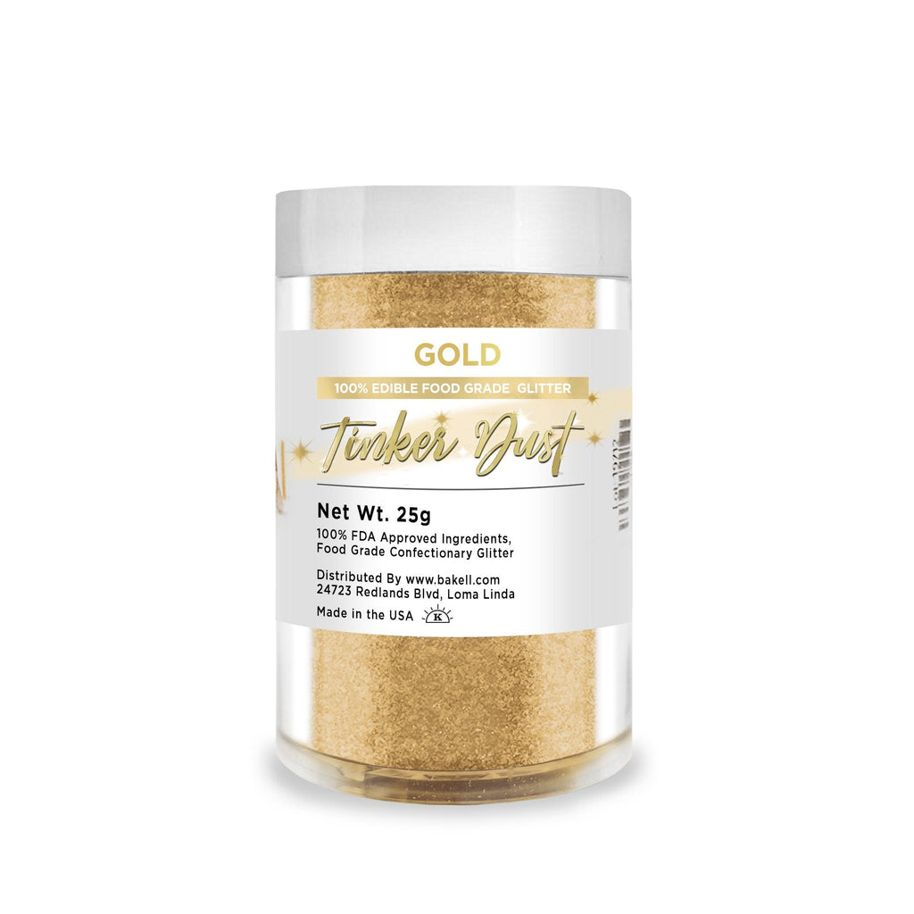 Buy Bright Gold Tinker Dust Edible Glitter, Food Grade Glitter, $$9.98  USD