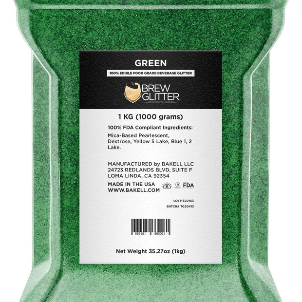 Green Brew Glitter | Edible Glitter for Sports Drinks & Energy Drinks-Brew Glitter®